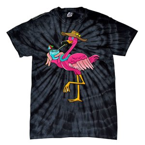 Pink Flamingo Hawaiian Summer Tropical Luau Wo Tie-Dye T-Shirt