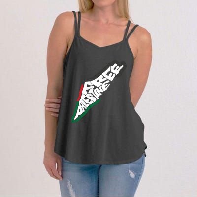 Palestine Flag Human Rights Palestine Freedom Palestine Flag Women's Strappy Tank