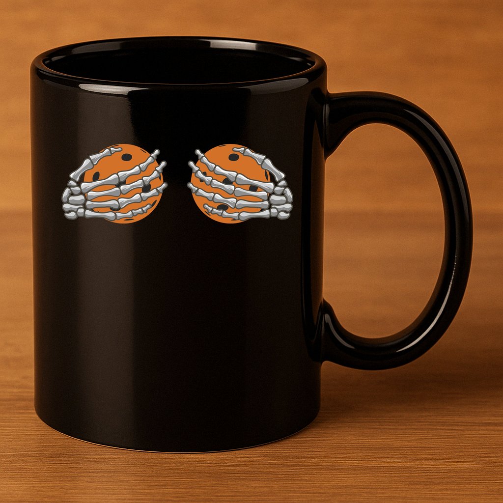 Pickleball Funny Halloween 11oz C Handle Ceramic Mug