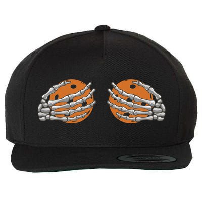 Pickleball Funny Halloween Wool Snapback Cap