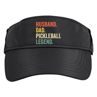Pickleball Funny Husband Dad Legend Vintage Fathers Day Adult Drive Performance Visor
