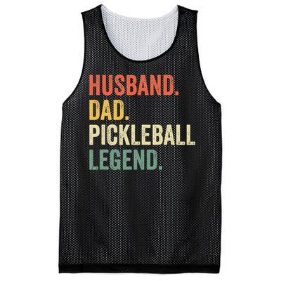 Pickleball Funny Husband Dad Legend Vintage Fathers Day Mesh Reversible Basketball Jersey Tank