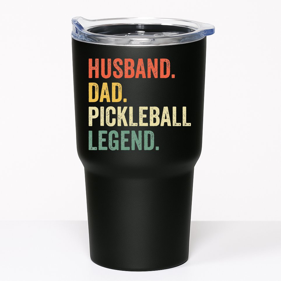 Pickleball Funny Husband Dad Legend Vintage Fathers Day Tumbler