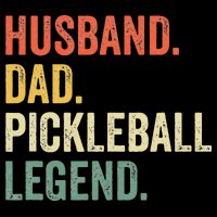 Pickleball Funny Husband Dad Legend Vintage Fathers Day Baby Bodysuit