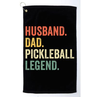 Pickleball Funny Husband Dad Legend Vintage Fathers Day Golf Towel