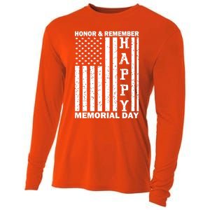 Patriotic Family Honor And Remember Memorial Day Usa Flag Gift Cooling Performance Long Sleeve Crew