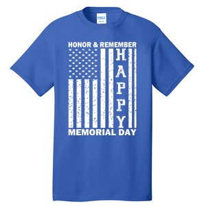 Patriotic Family Honor And Remember Memorial Day Usa Flag Gift Tall T-Shirt