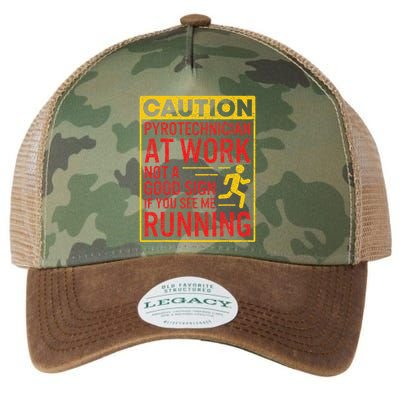 Pyrotechnician Funny Humorous Pyro Technician Legacy Tie Dye Trucker Hat