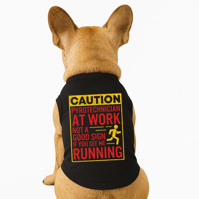 Pyrotechnician Funny Humorous Pyro Technician Doggie Tank