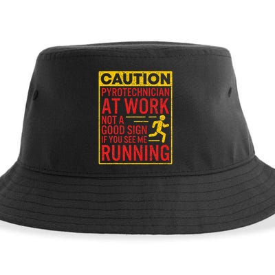 Pyrotechnician Funny Humorous Pyro Technician Sustainable Bucket Hat