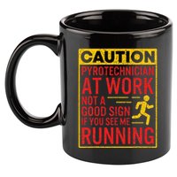 Pyrotechnician Funny Humorous Pyro Technician 11oz C Handle Ceramic Mug