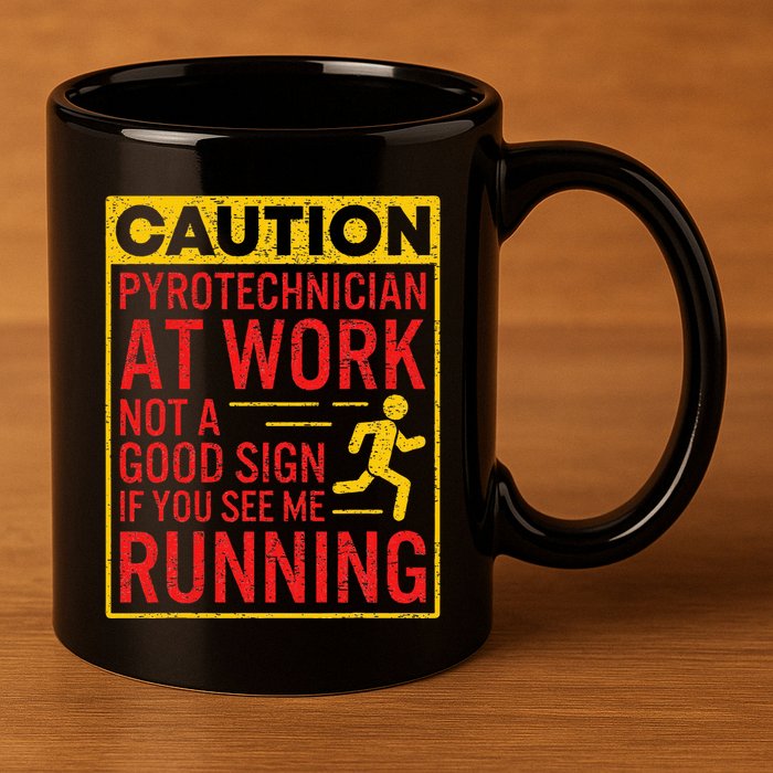 Pyrotechnician Funny Humorous Pyro Technician 11oz C Handle Ceramic Mug
