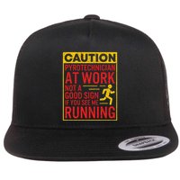 Pyrotechnician Funny Humorous Pyro Technician Flat Bill Trucker Hat