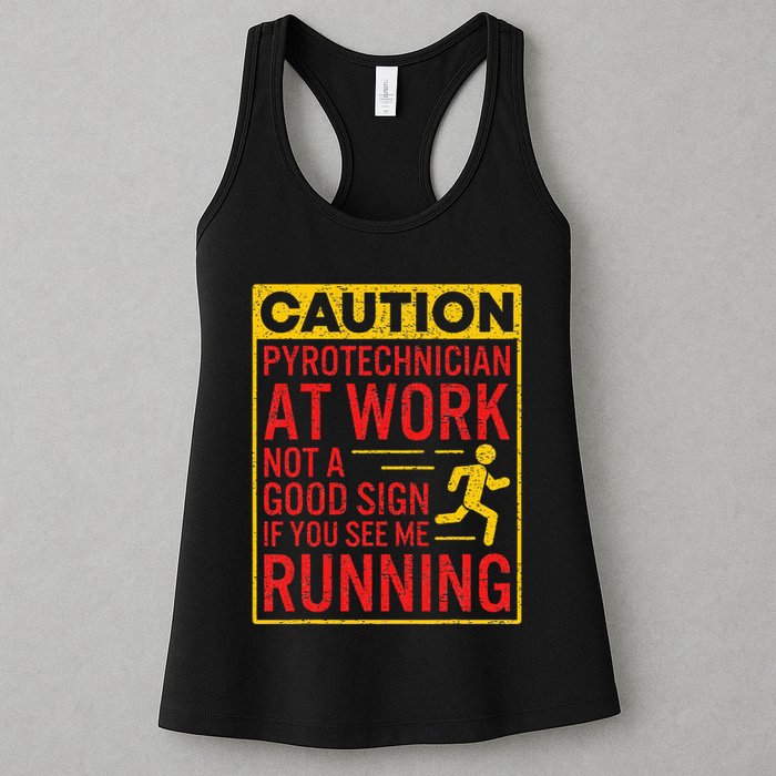 Pyrotechnician Funny Humorous Pyro Technician Womens Tank Top