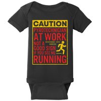 Pyrotechnician Funny Humorous Pyro Technician Baby Bodysuit
