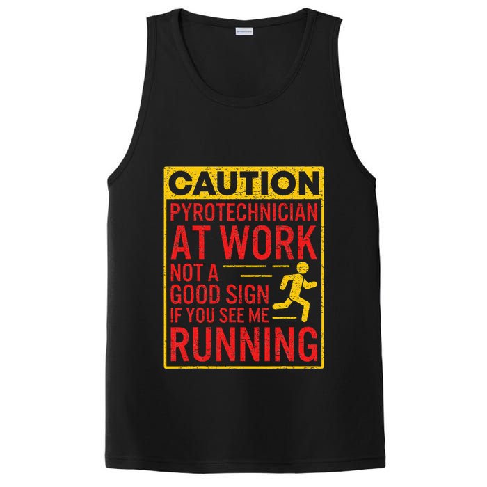 Pyrotechnician Funny Humorous Pyro Technician PosiCharge Competitor Tank
