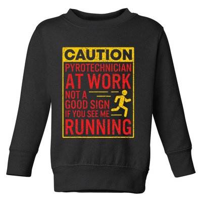 Pyrotechnician Funny Humorous Pyro Technician Toddler Sweatshirt