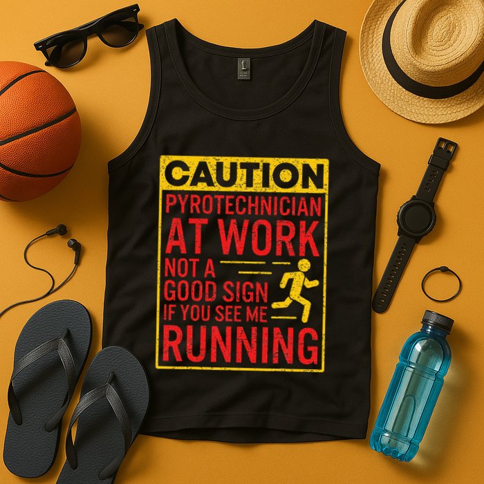 Pyrotechnician Funny Humorous Pyro Technician Tank Top