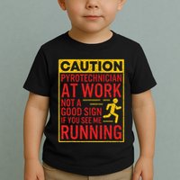 Pyrotechnician Funny Humorous Pyro Technician Toddler T-Shirt