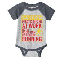Pyrotechnician Funny Humorous Pyro Technician Infant Baby Jersey Bodysuit