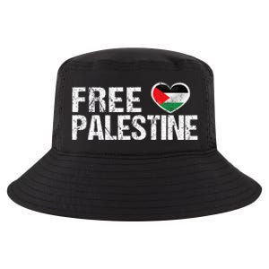 Palestine Flag heart Free Palestine Cool Comfort Performance Bucket Hat