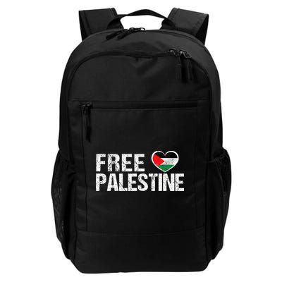 Palestine Flag heart Free Palestine Backpack