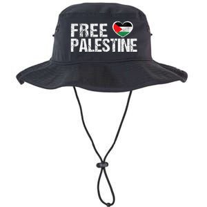 Palestine Flag heart Free Palestine Legacy Cool Fit Booney Bucket Hat