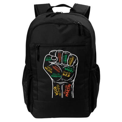 Power Fist Hand Inspiring Black Leaders Black History Backpack