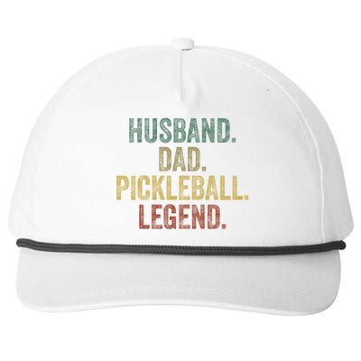 Pickleball Funny Husband Dad Legend Vintage FatherS Day Gift Snapback Five-Panel Rope Hat