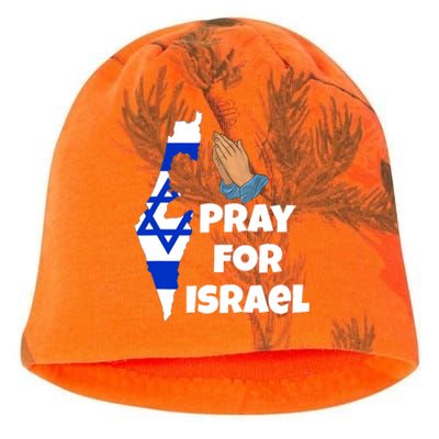 Pray For Israel I Stand With Israel Israel War Kati - Camo Knit Beanie