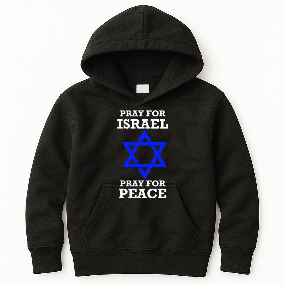 Pray For Israel Peace vintage isreal pride Kids Hoodie