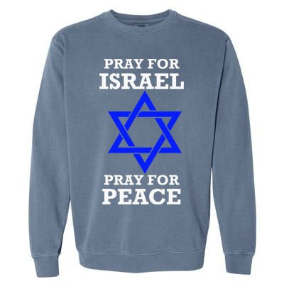 Pray For Israel Peace vintage isreal pride Garment-Dyed Sweatshirt