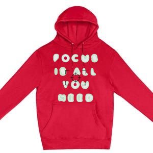 Photographer Focus Is All You Need Camera Lovers Gifts Premium Pullover Hoodie