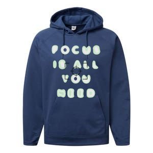 Photographer Focus Is All You Need Camera Lovers Gifts Performance Fleece Hoodie