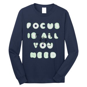 Photographer Focus Is All You Need Camera Lovers Gifts Long Sleeve Shirt