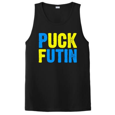 Puck Futin I Stand With Ukraine Lover Ukrainian Flag Gift PosiCharge Competitor Tank