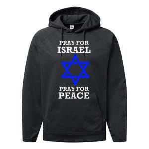 Pray For Israel Peace Performance Fleece Hoodie