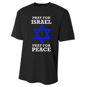 Pray For Israel Peace Performance Sprint T-Shirt