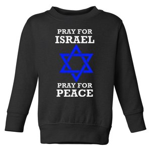 Pray For Israel Peace Toddler Sweatshirt