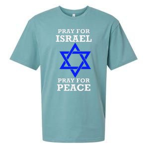 Pray For Israel Peace Sueded Cloud Jersey T-Shirt