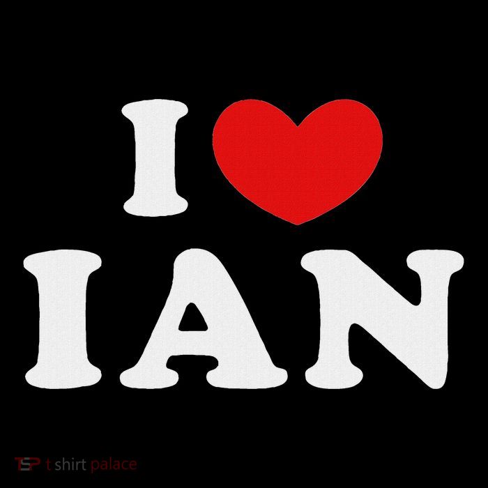 Personalized For Ian & Friends I Love Ian I Heart Ian Tall T-Shirt