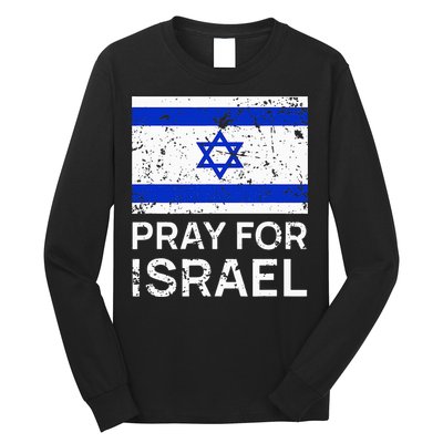Pray for Israel 2021 Praying for Israeli Flag Long Sleeve Shirt