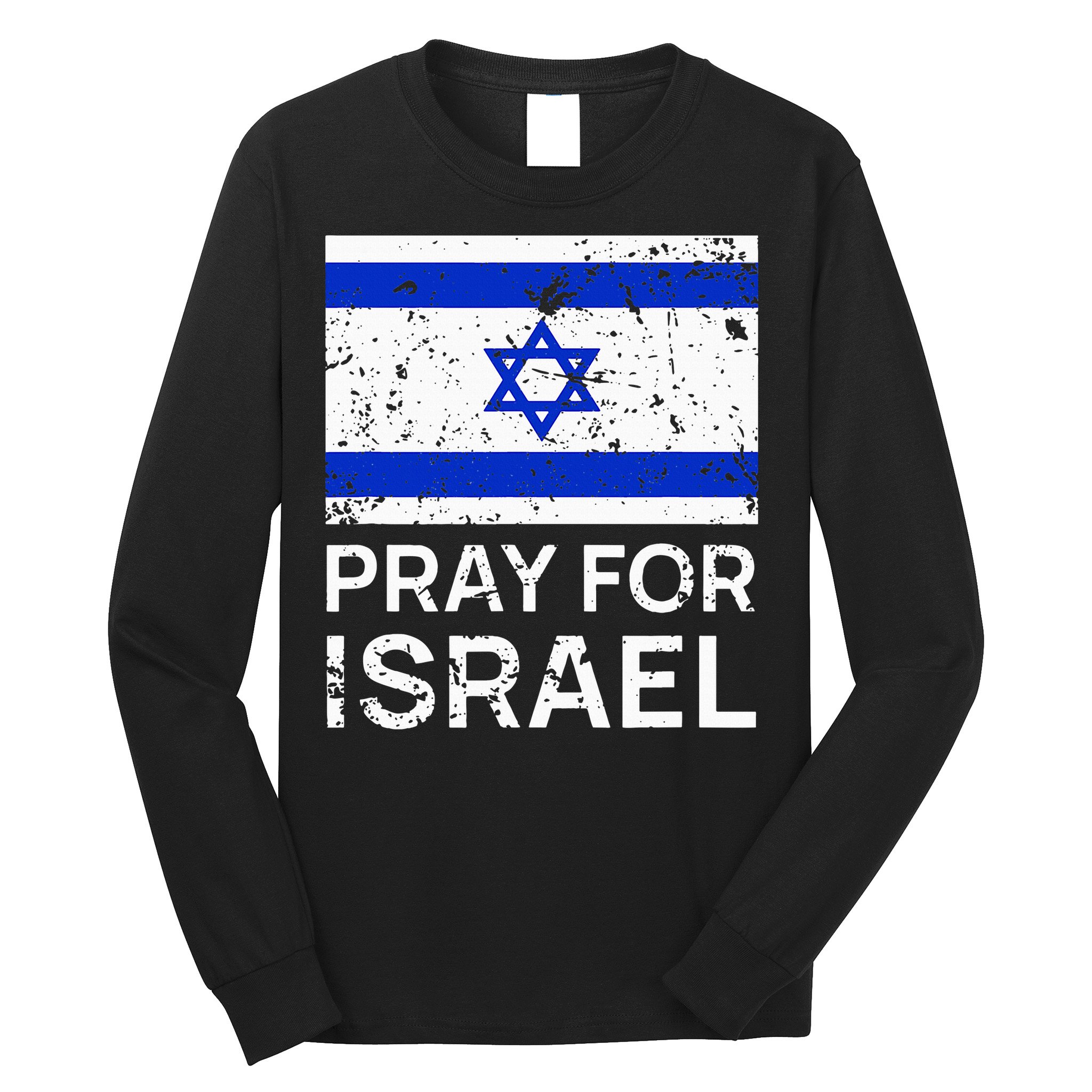Pray for Israel 2021 Praying for Israeli Flag Long Sleeve Shirt