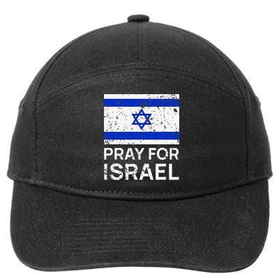 Pray for Israel 2021 Praying for Israeli Flag 7-Panel Snapback Hat