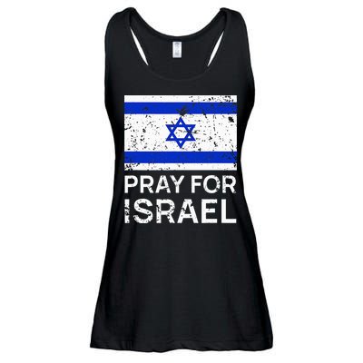 Pray for Israel 2021 Praying for Israeli Flag Ladies Essential Flowy Tank