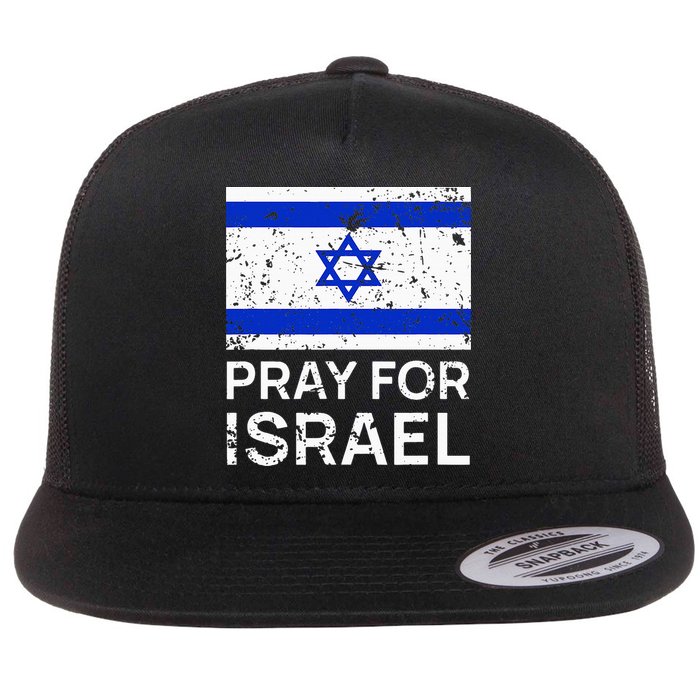 Pray for Israel 2021 Praying for Israeli Flag Flatbill Hat