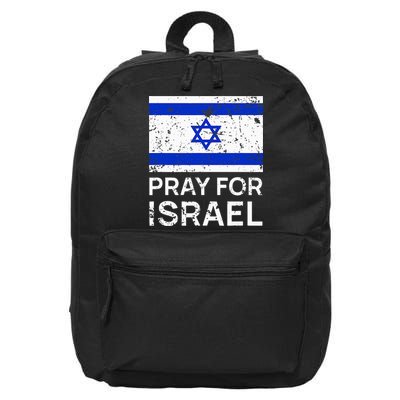Pray for Israel 2021 Praying for Israeli Flag 16 in Basic Backpack
