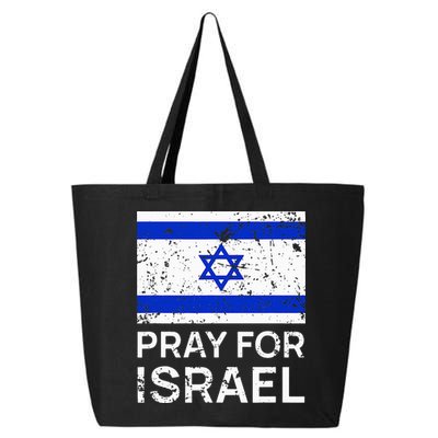 Pray for Israel 2021 Praying for Israeli Flag 25L Jumbo Tote