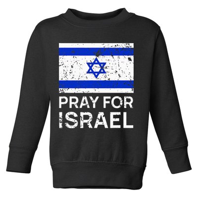 Pray for Israel 2021 Praying for Israeli Flag Toddler Sweatshirt