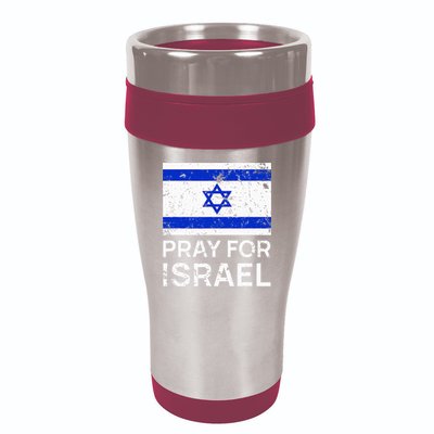 Pray for Israel 2021 Praying for Israeli Flag 16oz Travel Tumbler